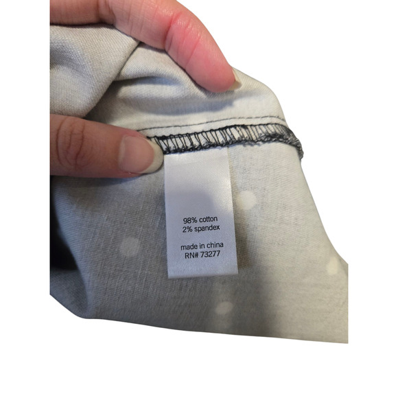 So polkadot overall dress with front pocket and adjustable straps, size large - Picture 4 of 4